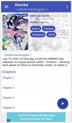 Ranobe android App screenshot 5